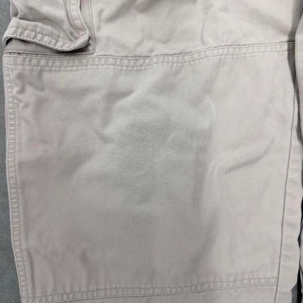 Cabela's Y2K Baggy Utility Cargo Work Pants Beige Mens Size 34 - Picture 6 of 8